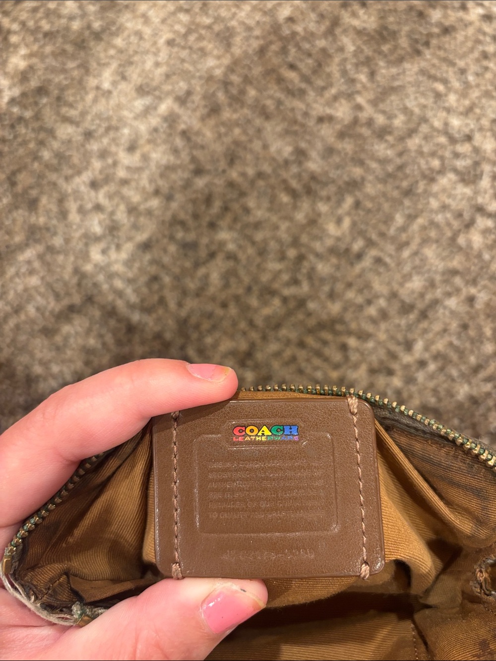 Accessory Rainbow Coach Wristlet/Pouch - Picture 6 of 6